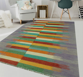 Winchester Kilim Erkejan Purple Rug
