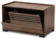Baxton Studio Claire Walnut Brown Finished Cat Litter Box Cover House