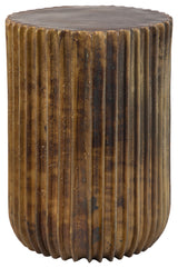 Uttermost Peaks And Valleys Gold Accent Table