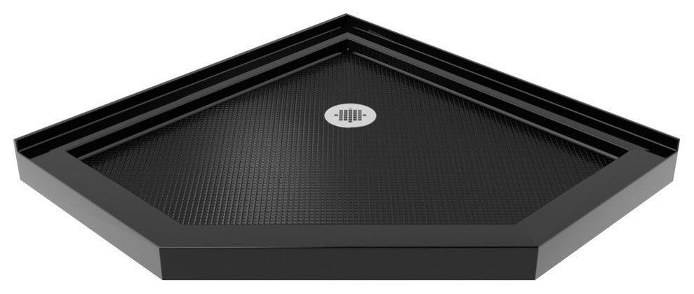 SlimLine 38"x38" Neo-Angle Shower Tray, Black Finish