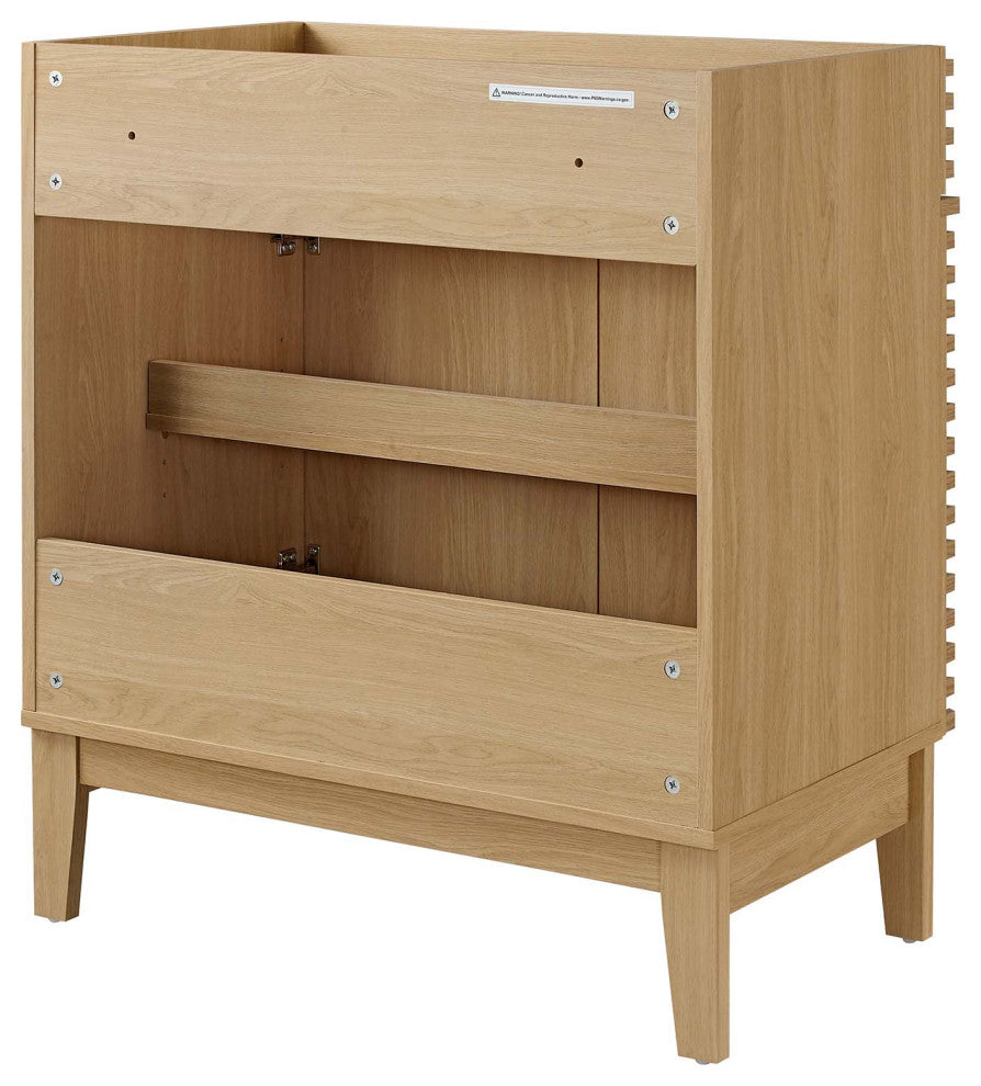 Render 30" Bathroom Vanity Cabinet, Oak