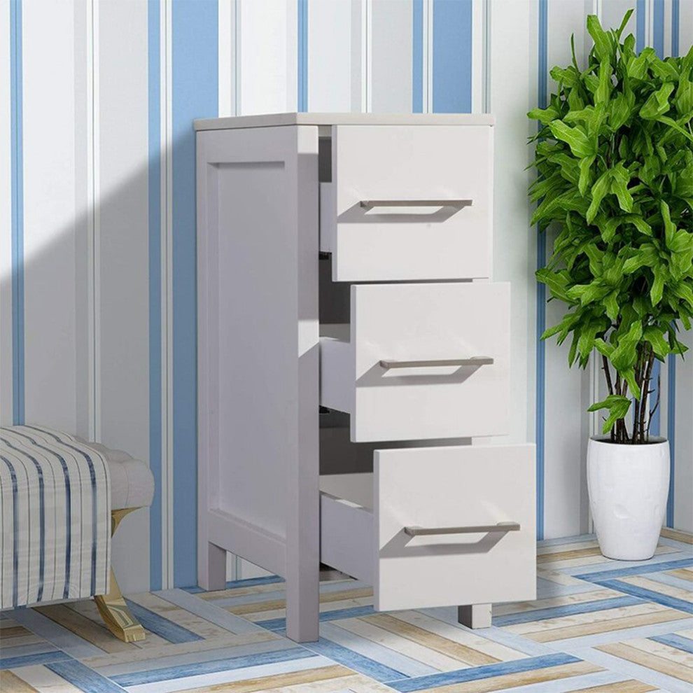 Vanity Art Vanity Cabinet, 12", White