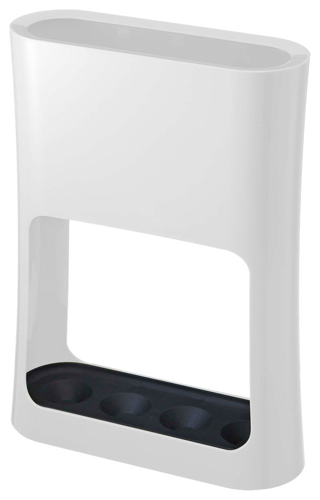 Oval Umbrella Stand, White