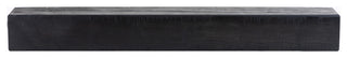 Rustic Fireplace Mantel Shelf, Midnight Black, 60"