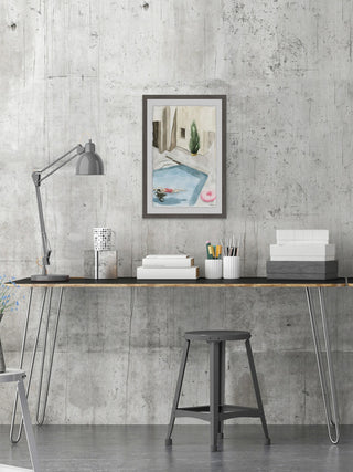 "Swim and Float" Framed Painting Print, 24"x36"