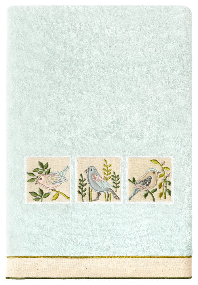 Linum Home Textiles 100% Turkish Cotton BELINDA 4PC Embellished Towel Set