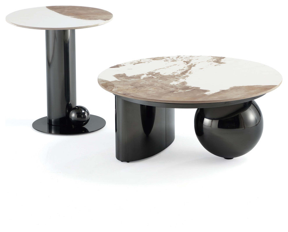 Manhattan Comfort 2-Piece Laurel Coffee and End Table