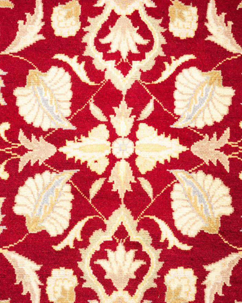 Mogul, One-of-a-Kind Hand-Knotted Area Rug Red, 4' 2" x 6' 5"