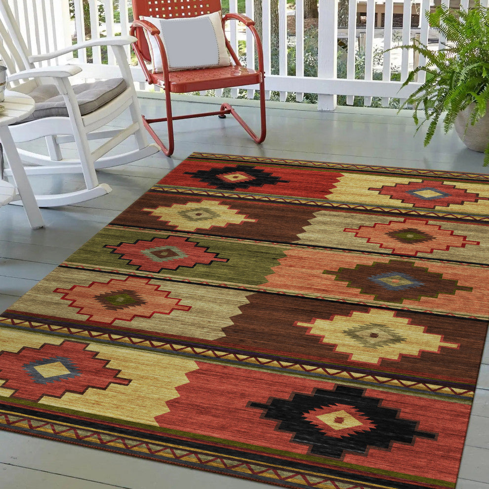 Indoor/Outdoor Phoenix PH1 Canyon Machine Washable 8' x 10' Rug