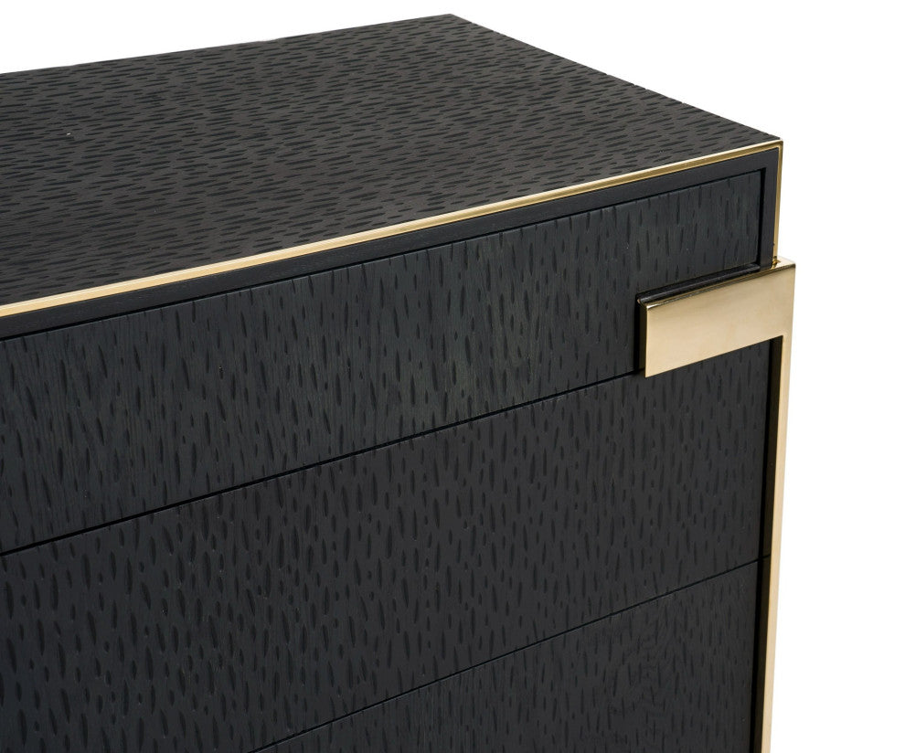 Modrest Rothsay Modern Wenge + Gold Dresser