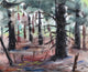 Eve Nethercott "Forest, P2.65" Watercolor Painting