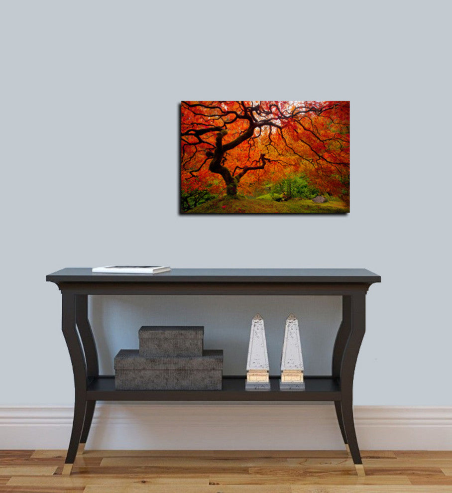 Epic Graffiti "Tree Fire" by Darren White, Giclee Canvas Wall Art, 12"x18"