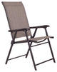 Costway Set of 2 Patio Folding Sling Chairs Furniture Deck Garden Pool Beach