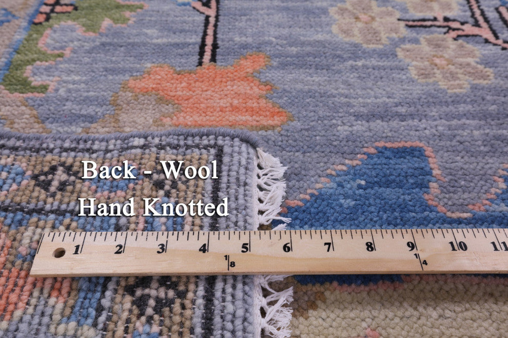 8' 4" X 10' 1" Hand-Knotted Turkish Oushak Wool Rug - Q15866
