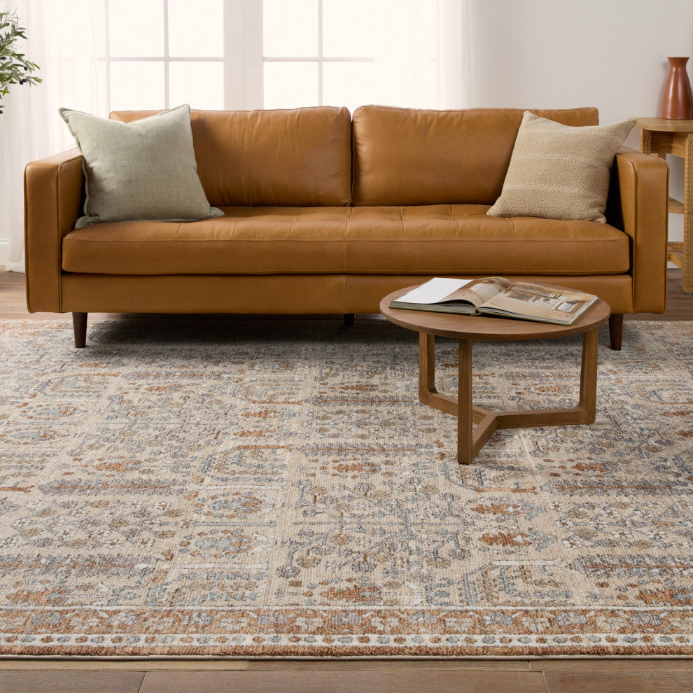 Jaipur Living Regard Floral Slate/ Bronze Area Rug 9'X13'