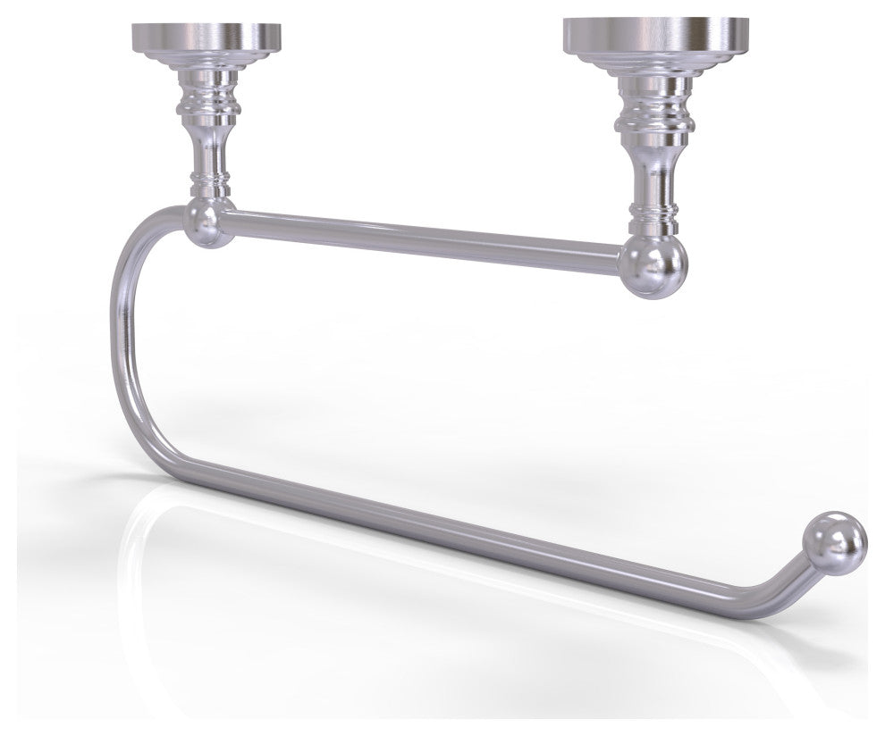 Waverly Place Under Cabinet Paper Towel Holder, Satin Chrome