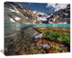 Crystal Clear Creek in Mountains, Large Landscape Canvas Art Print, 60"x28"