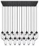 Z-Lite 23-Light Chandelier, Matte Black