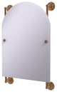 Prestige Que New Arched Top Frameless Rail Mounted Mirror, Brushed Bronze