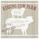 "Farm Linen Cow" Digital Paper Print by Sue Schlabach, 32"x32"