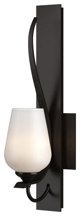 Flora Low Sconce, Oil Rubbed Bronze, Opal Glass