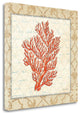 24" Fancy Orange Underwater Coral 2 Giclee Wrap Canvas Wall Art
