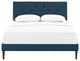 Tarah King Platform Bed with Squared Tapered Legs