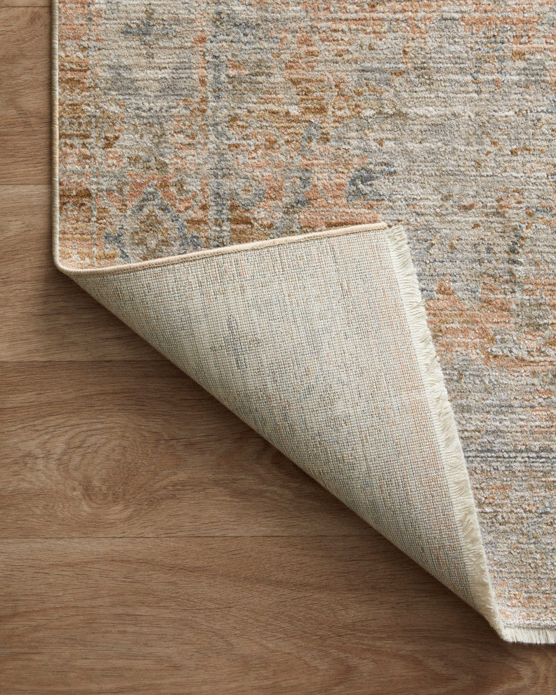 Jean Stoffer x Loloi Katherine Terracotta / Smoke 7'-10" x 7'-10" Round Area Rug