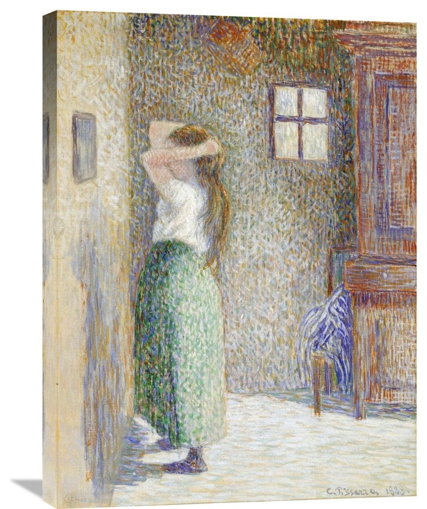 "Country Girl at Her Toilet" Artwork, 22" x 30"