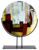 Round Platter With Metal Stand, 25"
