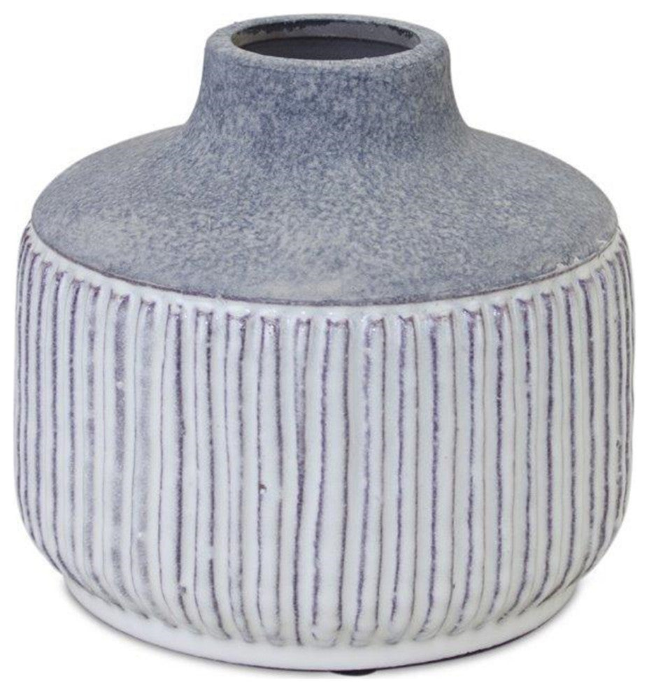 Vase 6.5"Dx6"H Terra Cotta