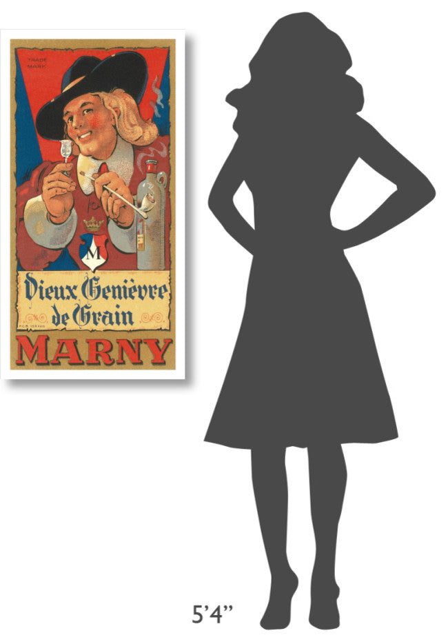 "Marny: Dieux Genievre de Grain" Digital Paper Print by Retrolabel, 20"x38"