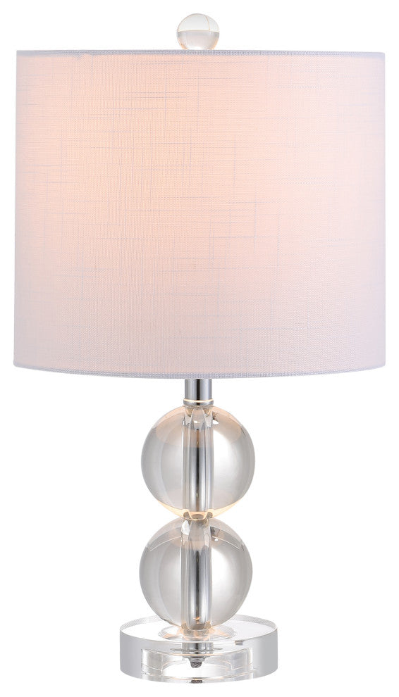 Brooklyn 17.5" Crystal Table Lamp, Clear
