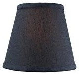 5x8x7 Textured Oatmeal Hard Back Lampshade with White Lining Edison Clip On, Textured Slate Blue