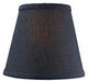 5x8x7 Textured Oatmeal Hard Back Lampshade with White Lining Edison Clip On, Textured Slate Blue