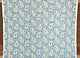 Delft Blue Paisley Floral Fabric, Sample