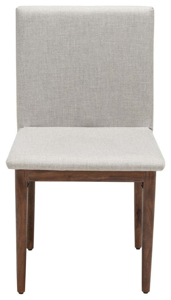 Safavieh Couture Milana Dining Chair Walnut/Light Grey