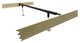 Metal Heavy Duty Center Support Rail System For Bed Frame, Twin; Full; Queen
