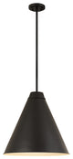 Zlite 6011P24-MB 1-Light Pendant, Matte Black