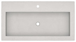 Trough 3619 Bathroom Sink, Ash, Single Faucet Cutout