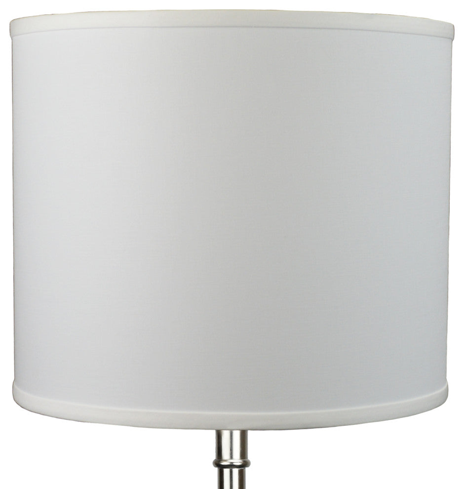 Fenchel Shades 14"x14"x12" Drum Lamp Shade, Linen Snow