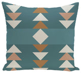 Sagebrush Geometric Print Pillow, Aqua, 26"x26"
