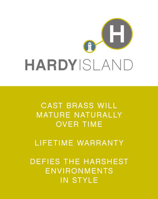 Hinkley Hardy Island Path Light 12V Round Side Mount Led, Brass Satin Black