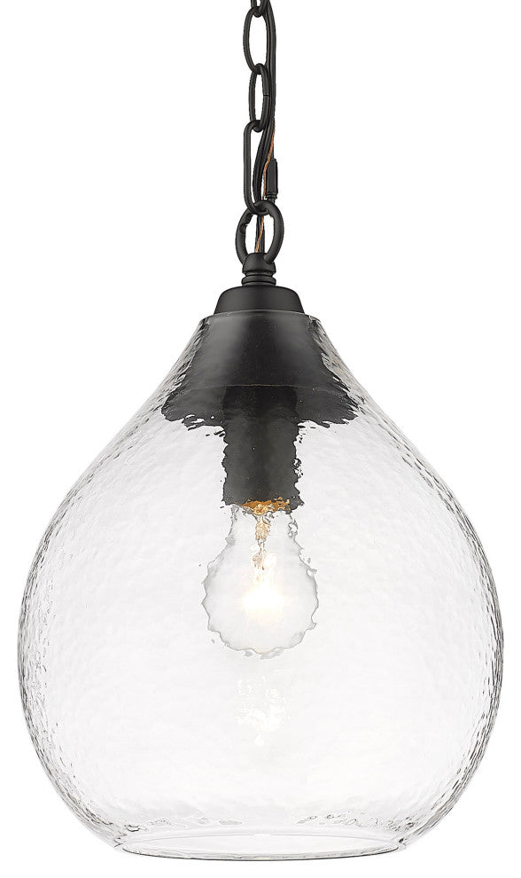 Golden Lighting 1094-S-HCG Ariella 10"W Mini Pendant - Brushed Champagne Bronze