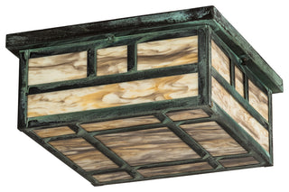 16 Square Hyde Park Double Bar Mission Flushmount