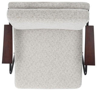 Safavieh Lohan Arm Chair, Light Grey/Gold