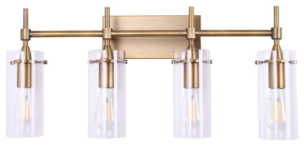 Effimero 4-Light Wall Sconce, Antique Brass