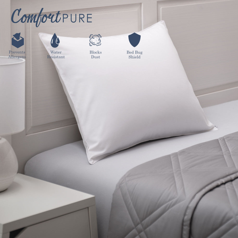 Tranquil Horizon Hypoallergenic Pillow Protector, Standard