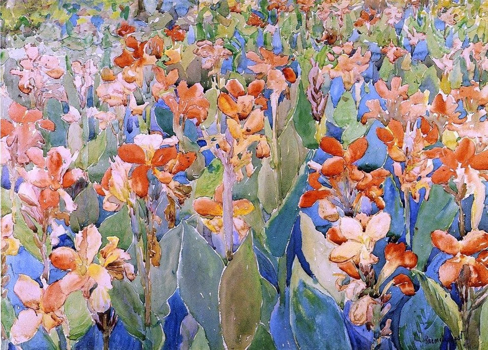 Maurice Prendergast Bed of Flowers Wall Decal