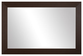 Pendleton Framed Wall Mirror, Espresso Textured, 28" X 48"